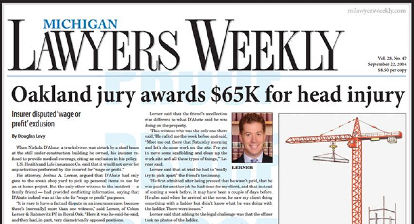 Michigan Lawyers Weekly